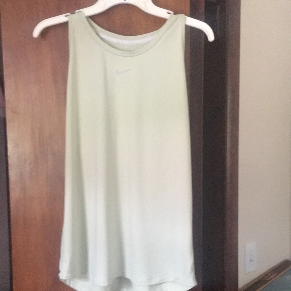 Nike Women's Light Sage Green Athletic Tank Top